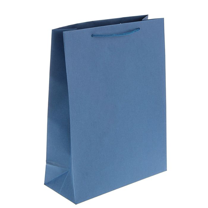 Пакет бумажный синий
