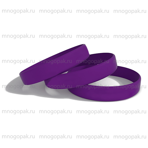 Фиолетовый силиконовый браслет