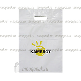 Белый пакет с логотипом Камелот