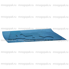 Голубая печатная форма для пакетов