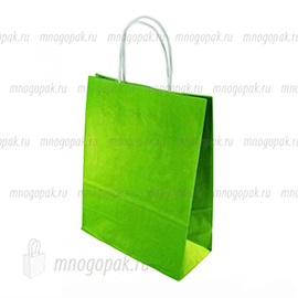 Зеленый пакет с ручками