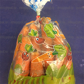 Полипропиленовые пакеты для  упаковки овощей
