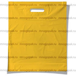Желтый пакет под нанесение логотипа
